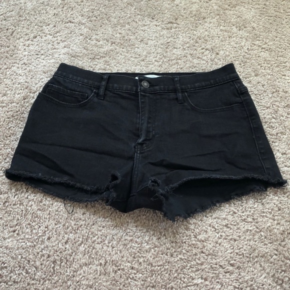 Abercrombie & Fitch Pants - A&F Black Jean Short Cutoffs